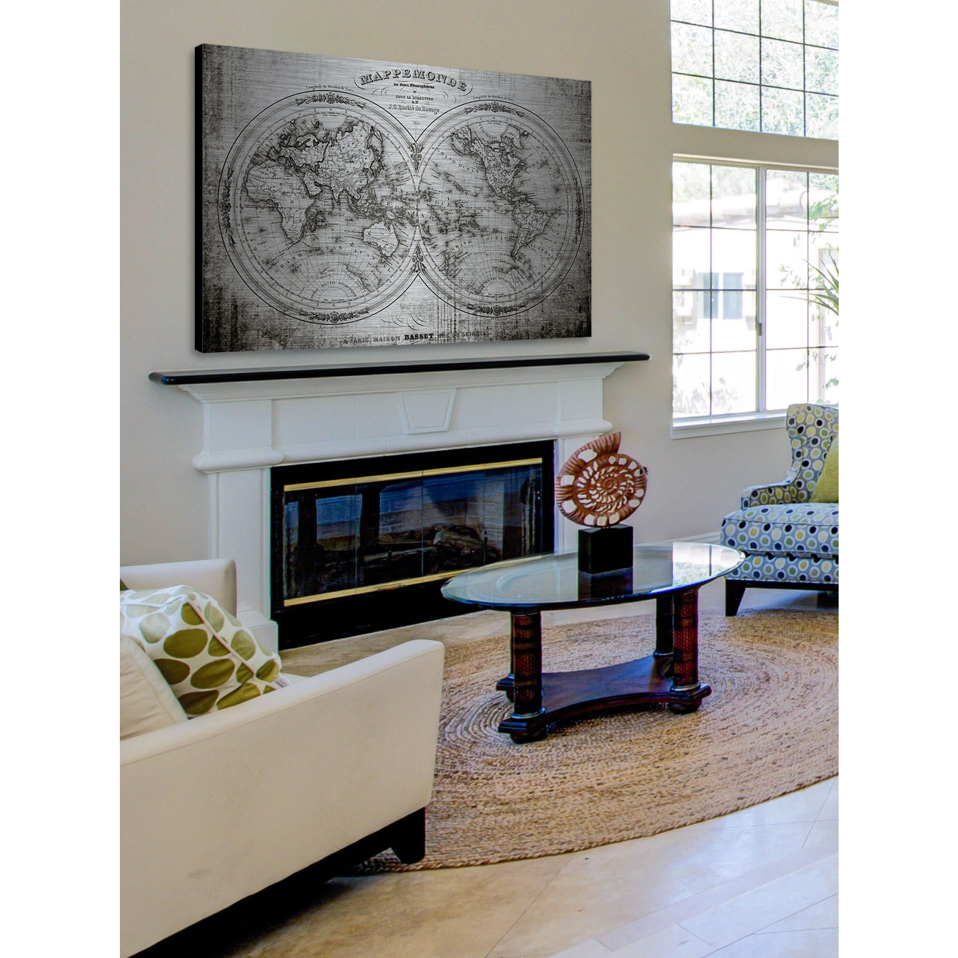 MARMONT HILL Parvez Taj 'Domination' Painting Print on Brushed Aluminum 45 x 30