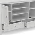 thumbnail image 4 of Simpli Home Warm Shaker 47 inch Wide Solid Wood TV Stand in White For TVs up to 50 inches, 4 of 12