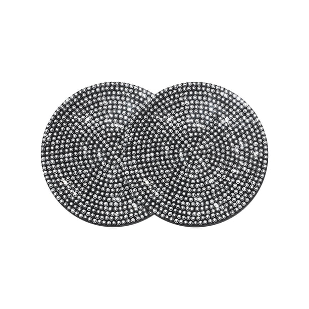 Accesorios para Coches Interior 2Pcs Copa de Coche Antideslizante Accesorios para Interiores de General Motors Copa Flash de Cristal Almohadilla Inferior Accesorios para Coches Glitter