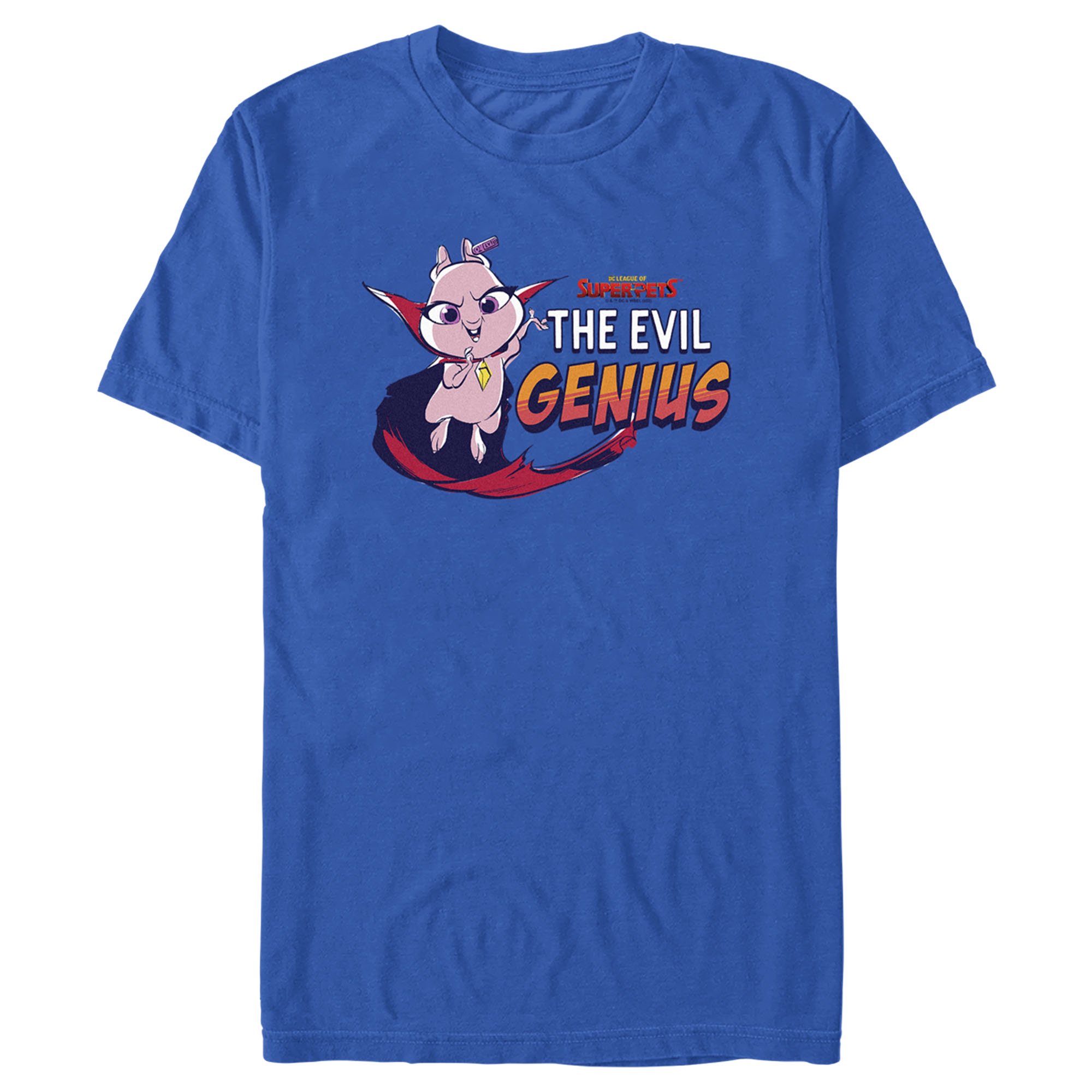 Men's DC League of Super-Pets Lulu the Evil Genius Graphic Tee Royal Blue X Large