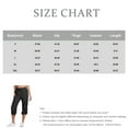 thumbnail image 4 of Capri Cargo Pants for Women High Waist Casual Loose Fit Work Capris Lightweight Quick Dry Hiking Joggers Crop Pants Light Blue L, 4 of 6