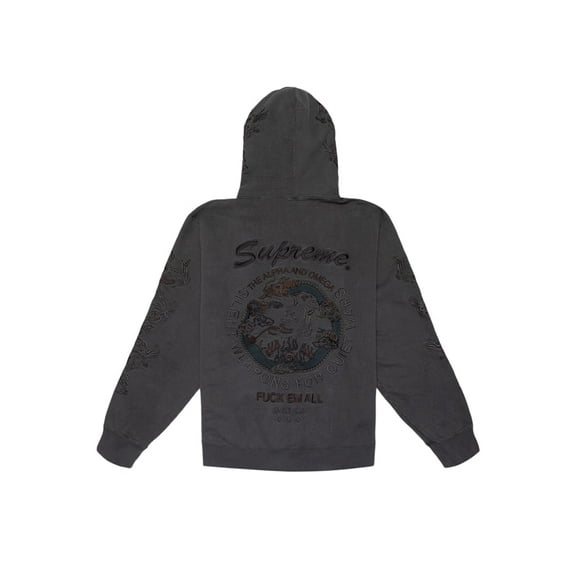 Supreme Men's Dragon Overdyed Hooded Sweatshirt Black, from StockX