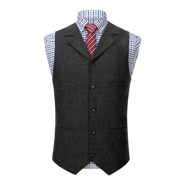 Camiseta sin mangas con cuello vuelto para hombre, de color liso, sin mangas, con múltiples bolsillos, cómoda y transpirable.