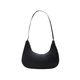 thumbnail image 4 of Bolsa tote de nylon de color sólido para mujer con asa superior con cremallera de media luna (negro) Ehuebsd  Para Estrenar, 4 of 9