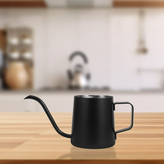 RENACLIPY Black Gooseneck Kettle Stainless Steel Coffee Kettle for Precise Brewing