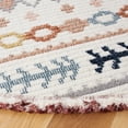 thumbnail image 3 of SAFAVIEH Marrakesh Lemoine Southwestern Polyester Area Rug, Ivory/Multi, 6'7" x 6'7" Round, 3 of 8