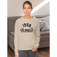 thumbnail image 2 of 1998 Los Angeles Usa Sweatshirt Women -Image by Shutterstock, Female 3X-Large, 2 of 4