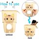 thumbnail image 4 of 1pc Cute Cartoon Cat Canvas Pencil Holder with Telescopic Design and Zipper Closure - Perfect Stationery Organizer for Home and Office, 4 of 5