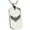 Silver, variant on Stainless Steel Day of the Dead Winged Skull Engraved Dog Tag Pendant Necklace