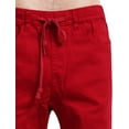 thumbnail image 5 of J. METHOD Men’s Joggers Pants Casual Lightweight Comfy Harem Slim Fit Adjustable Elastic Waist Pockets Sweatpants NEMP08 Red XL, 5 of 6