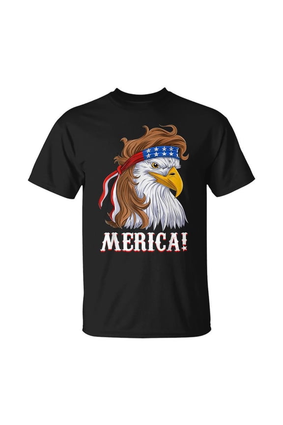 American Flag Merica Eagle Mullet Men Boy 4Th Of July TShirt