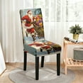 thumbnail image 4 of Hometravel Festive Chair Cover, Christmas Pattern Elastic Seat Protector, Reusable Washable Cover for Home, Restaurant, Holiday Gathering, 4 of 6