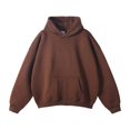 thumbnail image 1 of Sudadera con capucha holgada y gruesa de terciopelo de marca de moda de otoño e invierno de High Street, 1 of 6