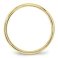 thumbnail image 2 of Primal Gold 10 Karat Yellow Gold 4mm Lightweight Milgrain Half Round Band Size 13.5, 2 of 6