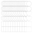 thumbnail image 1 of Acrylic Keychain Blank with Hole, Acrylic Keychain , Acrylic Transparent Circle Discs Shape, Acrylic for craft, 1 of 5