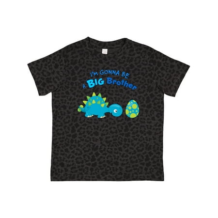 

Inktastic Happy Dinosaur Future Big Brother Gift Toddler Boy Girl T-Shirt