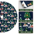 thumbnail image 6 of 36 Inch Christmas Tree Skirt – Velvet Plush Tree Mat, Soft Thickened Polyester with Red Ties, Single-Sided Printing, Available in 30in/36in/48in, Perfect for Holiday Xmas Tree Decoration, 6 of 7