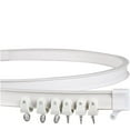 thumbnail image 1 of （300cm Ceiling Mount）Foldable Alloy Metal and Flexible Plastic Rod for Window Curtain, White, 1 of 5