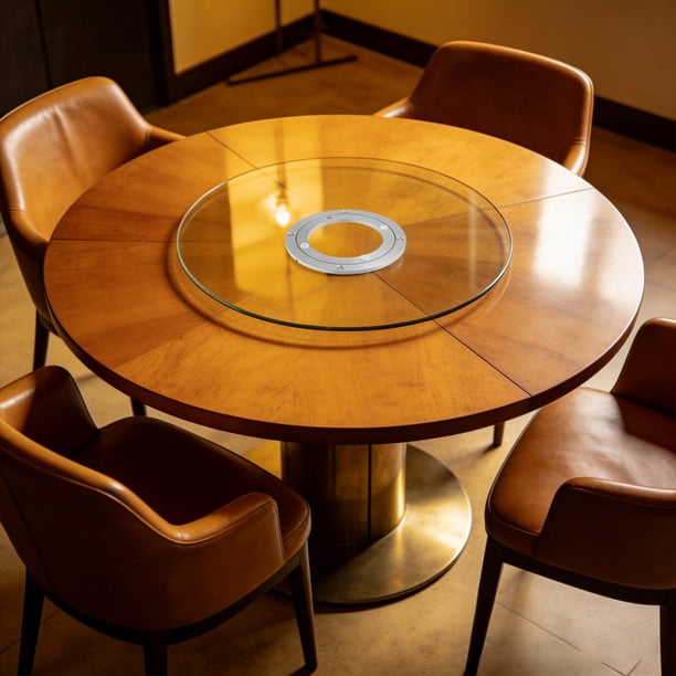 BESTYASH Base Para Giratorio De En Aluminio Con Soporte Reforzado Y Rotación Para Cenas Y Reuniones