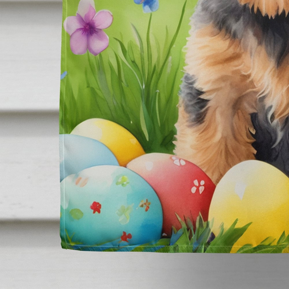 Welsh Terrier Easter Egg Hunt House Flag 28 in x 40 in