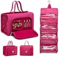 thumbnail image 1 of Bolsa de maquillaje Royalfair, enrollable, impermeable, rosa, para mujer, 1 of 9
