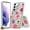Red Blooms Blossom, variant on For Samsung Galaxy A36 Phone Case Floral Pattern Hybrid Transparent TPU Silicone, Shock Absorption Bumper, Hard Back Slim Cover Pink Roses Flower