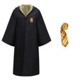 thumbnail image 3 of Disfraz unisex de Hufflepuff para adultos, niños, niñas, mujeres y hombres, uniforme de la escuela de magia de Hermione, disfraz de mago Potter para Halloween, 3 of 5