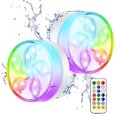 thumbnail image 1 of Jinsinto Waterproof Led Pool Light, Ip68 Waterproof Rgb Multicolor Remote Control Pool Light For Bathtub, Aquarium, Pond (2pcs), 1 of 5