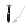 thumbnail image 3 of Kit de válvula de descarga para inodoro, manija y depósito, kit de reparación de tanque de inodoro profesional Azul, 3 of 9