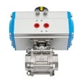 thumbnail image 5 of DENEST 1" Pneumatic Actuated Ball Valve 304 Stainless Steel Pneumatic Ball Valve Blue, 5 of 14