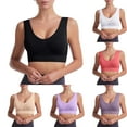 thumbnail image 2 of Workout Tank! Audhol Like Hot Cakes Hollow Sport Breathable Sport Comfortable Wireless Women Sport Underwear Bra Yoga Tops Black L, 2 of 5