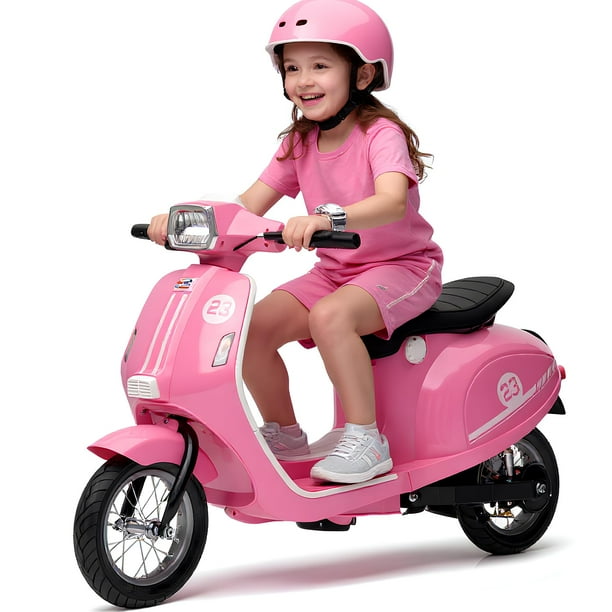 CazToi Motocicleta Eléctrica Infantil 24V 350W 22 KM/H para Niños Mayores