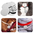 thumbnail image 2 of 10pcs redondo de acero inoxidable Grabado de bricolaje Pet Etiquetas en blanco para perros y gatos Nombre de identificación de collar Identificación y decoración de mascotas, 2 of 8