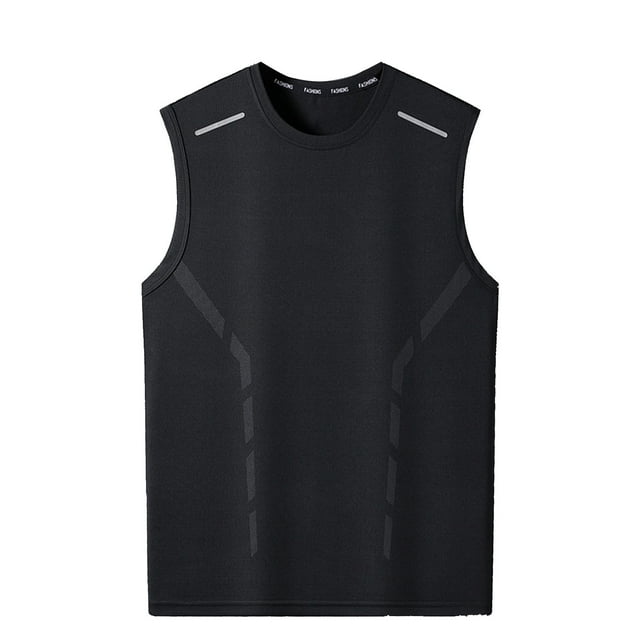 Admvng Débardeur pour Homme sous-Vêtement Mode Décontracté Couleur Unie Ajusté Sans Manches Haut M-5TG