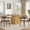 Nature, variant on Round Dining Table for 4-6 People, 47.24 Inch Farmhouse Kitchen Table with Wave-Patterned Fluted Base, Dining Table Set with 2-Tier Storage Shelf, Black Oak