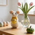 thumbnail image 5 of zhangmingg Handmade Bunny Rabbit Animal Figurine Cute Easter Decoration for Home Desktop Ornament and Tiered Tray Display, 5 of 5