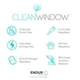 thumbnail image 4 of Clean Window Twill Stripe Allergy/Pet Friendly Anti-Dust Cafe Curtain, 52" x 63" Panel, Black/Linen, 4 of 4
