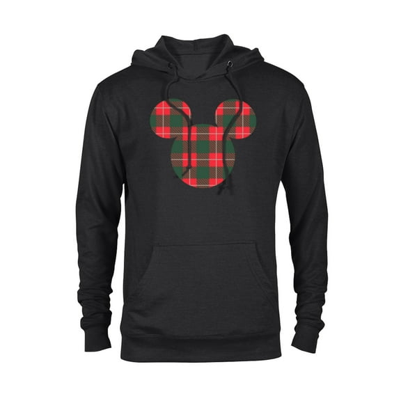 Disney Mickey Mouse Icon Holiday Flannel - Pullover Hoodie for Adults - Customized-Black