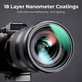 thumbnail image 3 of K&F CONCEPT 62mm MC UV Protection Filter, 18 Multi-Coated Ultra Slim MCUV Filter for Camera Lens + Cleaning Cloths (K-Series), 3 of 7