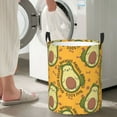 thumbnail image 4 of Goofa Avocado Dog Printed Circular Hamper,Laundry Basket with Handles,Storage Baskets Foldable,Large Capacity Laundry Hamper-Small, 4 of 8