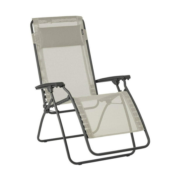 Lafuma R-Clip Batyline Iso Relaxation 0 Gravity Outdoor Lounge Recliner, Seigle