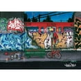 thumbnail image 3 of Butch and Pea 14x11 Black Modern Framed Museum Art Print Titled - Bus II nuit, 3 of 5