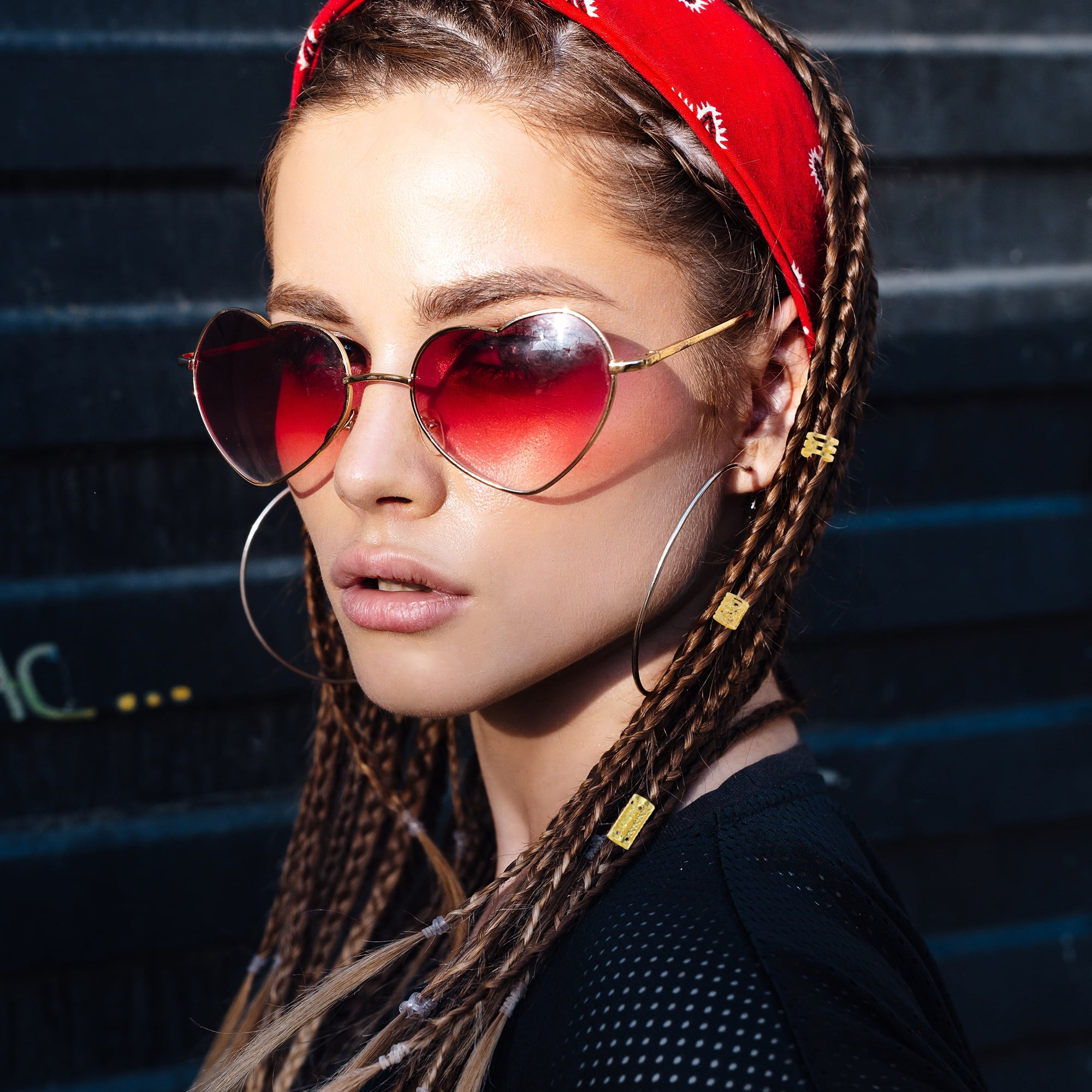 Unique Bargains Fashion Hollow Hair Cuffs Dreadlock Set Gold Tone 40