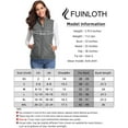thumbnail image 3 of Sinrella Women Quilted Vest, Stand Collar Lightweight Zip Padded Gilet Outerwear Coats Dark Gray S, 3 of 5