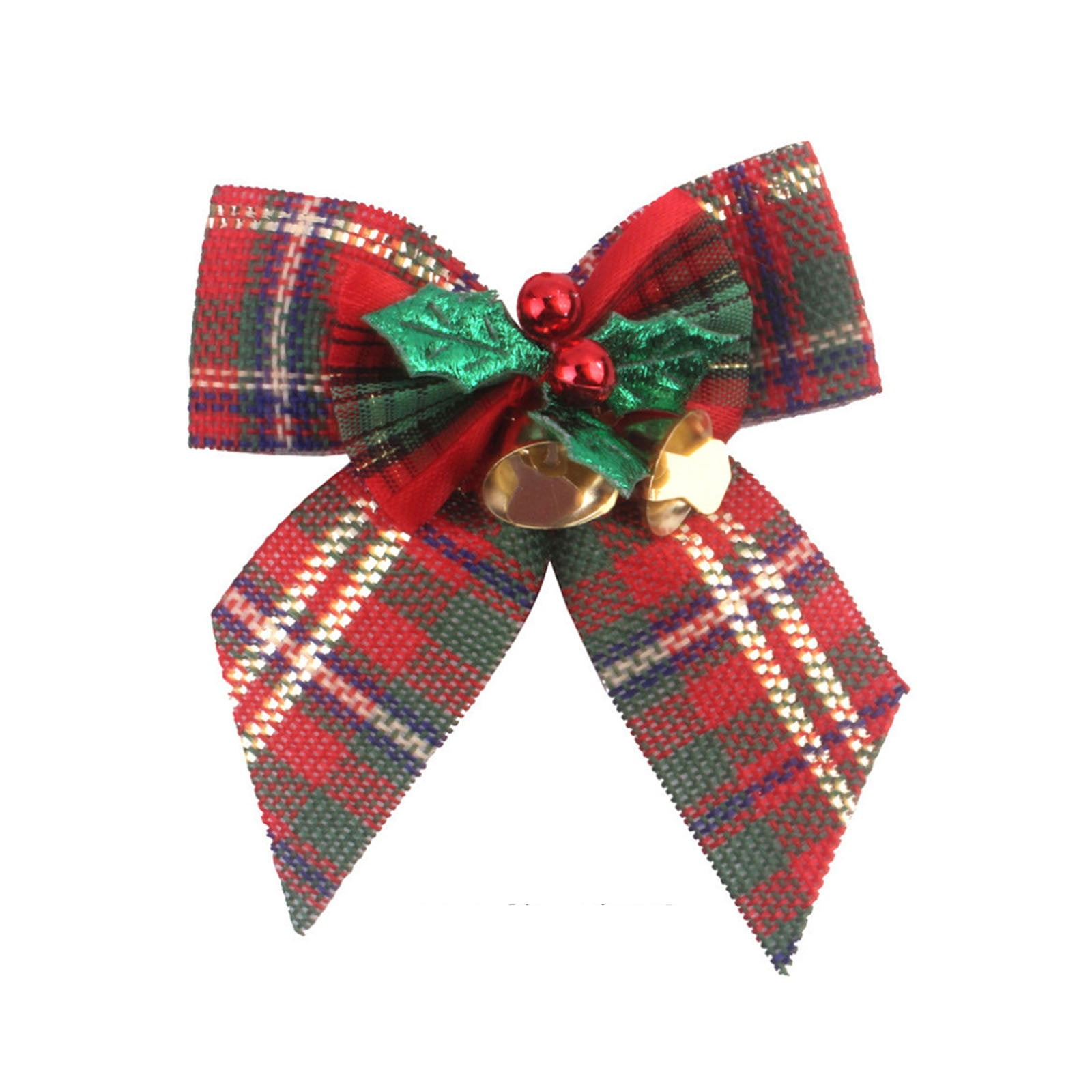 Puawkoer 2022 Bowknots Christmas Bows With Iron Bells Christmas Tree ...