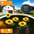 thumbnail image 6 of OriginalSourcing 4 Pcs Sunflower Solar Outdoor Lights Garden Stake Lights, Waterproof LED Solar Powered Lights for Patio Lawn Garden Yard Pathway Decoration, 6 of 8