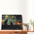 thumbnail image 6 of 12x16 inch Bar Painting For Wall Black Cat In The Tavern,Indoor Bar,Tavern,Lounge,Man Cave Decorative Paintings,Charm Black Cat In The Tavern Art Oil Paintings On Canvas Wall Art,For Kitchen, 6 of 6