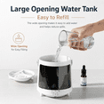 thumbnail image 6 of OVERFINCH V93 200ml Cool Mist Humidifier & Essential Oil Diffuser, Jellyfish Mist, Aurora Light, Remote Control, White, 6 of 13