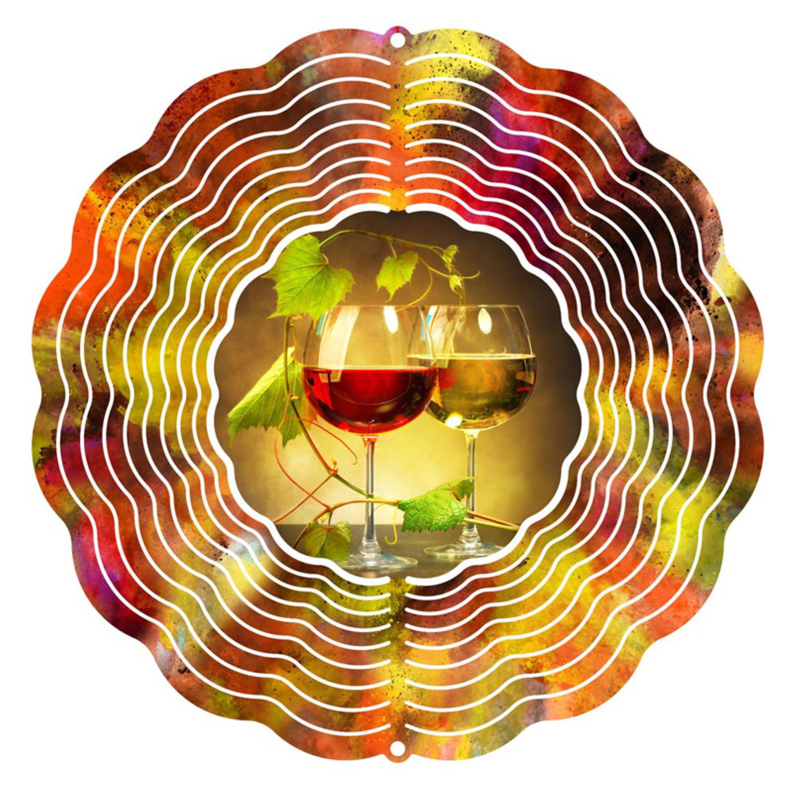 Next Innovations 10 in. Red and White Wine Wind Spinner by Next Innovations