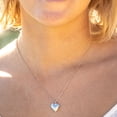 thumbnail image 4 of Empire Cove 24K White Gold Dipped Jewelry Sterling Silver Heart Locket Necklace, 4 of 4